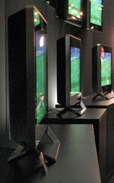 SED-monitor op presentatie van Canon - kijkhoek
