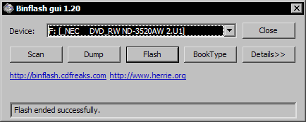 Liggy And Dee NEC ND-3520AW Modified Firmware 2.U3