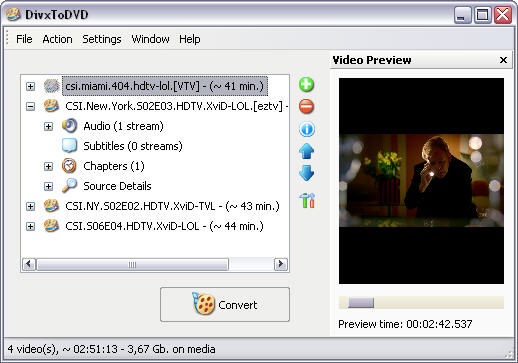DivxToDVD 2 1.99.20d screenshot