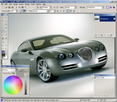 Paint.NET 2.5 beta 4