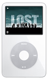iPod met screenshot tv-aflevering 'Lost'