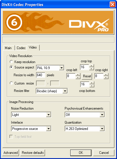 DivX 6 screenshot
