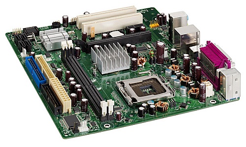Intel D101GGC micro-ATX-moederbord met ATi Xpress 200 IGP