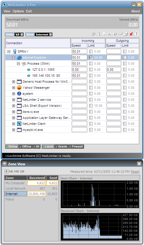 NetLimiter 2 screenshot