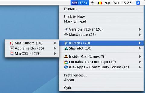 RSS Menu