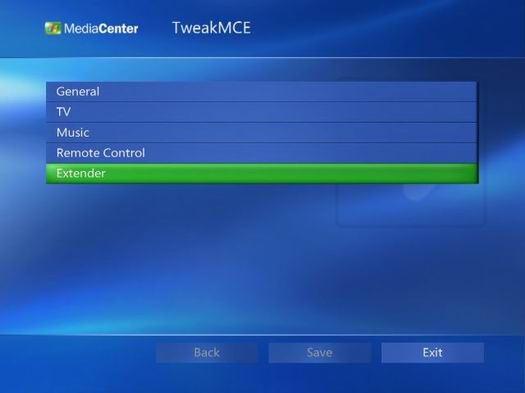 Tweak MCE PowerToy