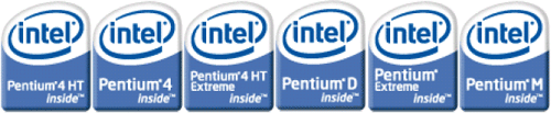 Intel-logo's (nieuw): Pentium Intel-logo's (nieuw): Pentium