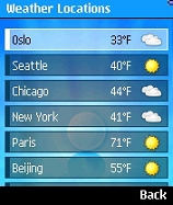 Opera Platform -- Weather Locations Opera Platform -- Weather Locations