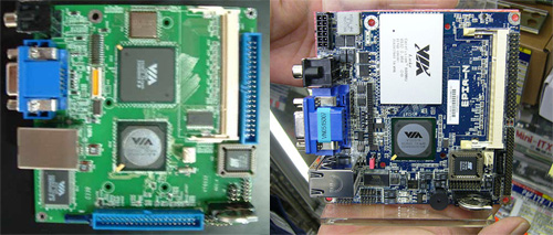 VIA Nano-ITX: prototype en retailversie