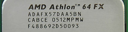 AMD FX-57 (uitsnede)