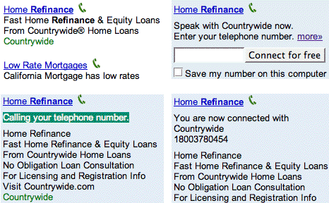 Google Click-to-Call (met de klok mee) in vier stappen