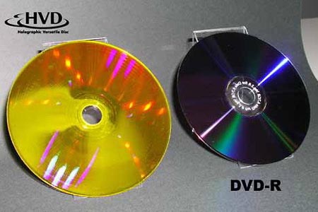 Holodisc naast dvd Holodisc naast dvd