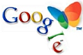 Google + MSN-vlinder