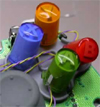 Onderdeeltjes van een Xbox 360-controller