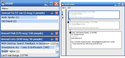 SNARF interface