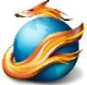 Creatieve versie Firefox-logo