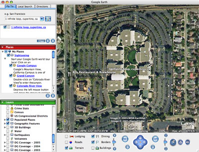 Google Earth voor Mac OS X