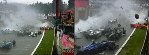 Formule 1: crash op Spa Francorchamps, 1998