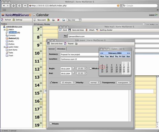 Kerio Mailserver 6 voor de Mac screenshot (resized)