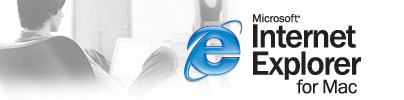 Microsoft Internet Explorer for Mac logo Microsoft Internet Explorer for Mac logo