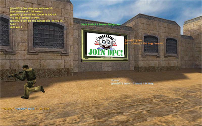 In-game advertentie voor de Dutch Power Cows In-game advertentie voor de Dutch Power Cows
