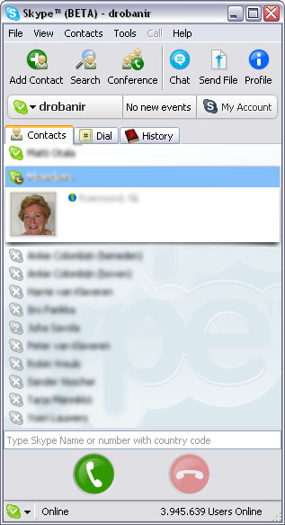 Skype 2.0.0.63 beta