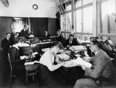 Kantoor, plm. 1920