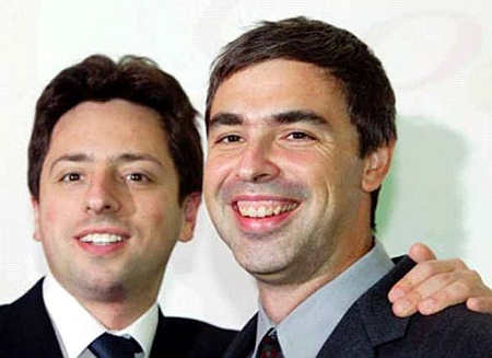 Sergey Brin en Larry Page Sergey Brin en Larry Page