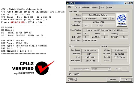 Overkloksessie Celeron M