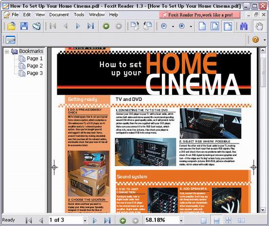 Foxit Reader 1.3 screenshot (resized)