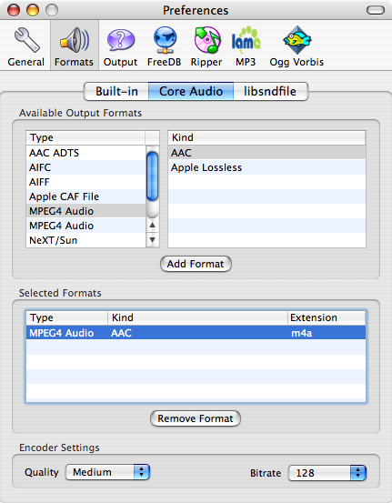 Max - formats