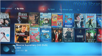 CES 2006 - Windows Media Center - Movie Library