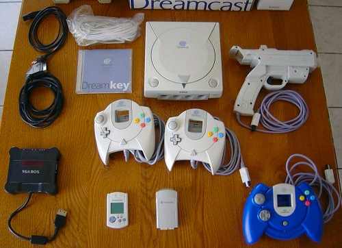 Sega Dreamcast met randapparatuur