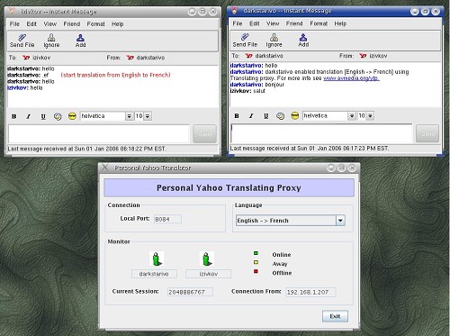 Yahoo Translating Proxy Yahoo Translating Proxy