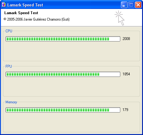 Lamark Speed Test