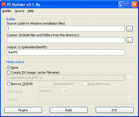 Bart's Preinstalled Environment screenshot