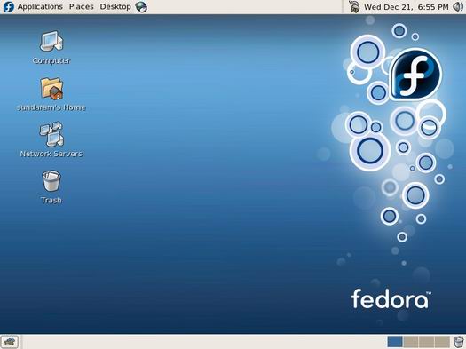 Fedora Core 5 desktop (resized)