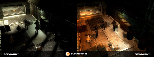 Vergelijking Return to Proxycon in 3DMark05 en 3DMark06 Vergelijking Return to Proxycon in 3DMark05 en 3DMark06