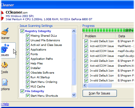 Crap Cleaner - scanning...