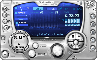 jetAudio Player met XAudio skin