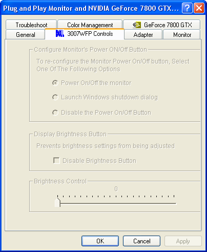 Screenshot drivers Dell 3007WFP