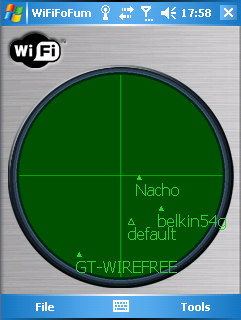 WiFiFoFum - radarversie van draadloze netwerken
