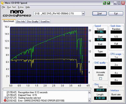 Nero CD-DVD Speed 4.11 screenshot (resized)