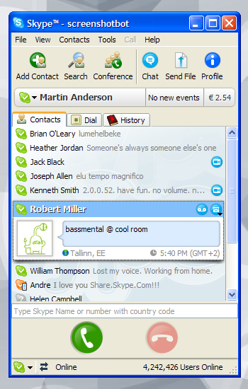 Skype for Windows (zoveelste screenshot)