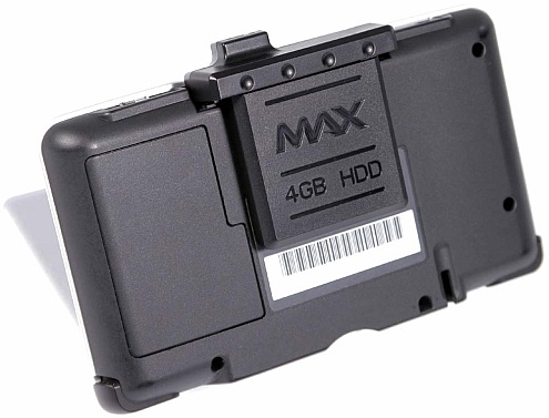 Nintendo DS met Max Media Player (onderkant)