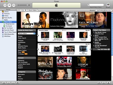 Apple iTunes screenie