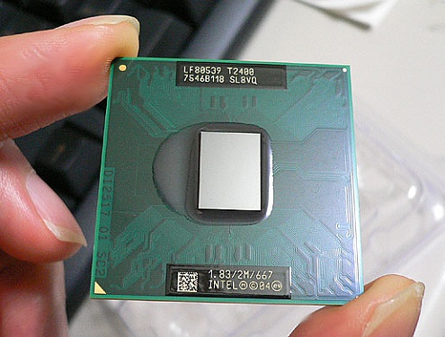 Intel Core Duo T2400 beetgepakt