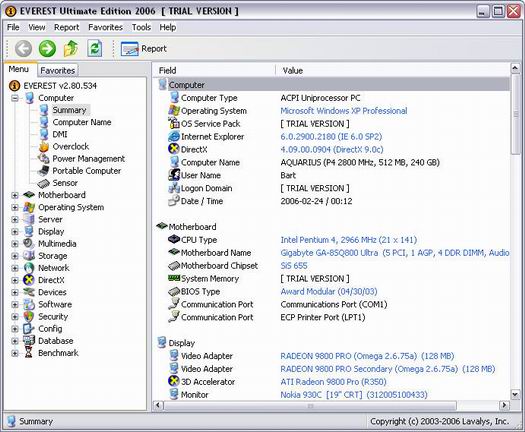 Everest Ultimate Edition 2.80 screenshot (resized)
