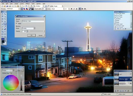 Paint.NET 2.6 screenshot (resized)
