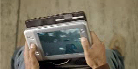 Microsoft Origami-prototype in gaming-modus